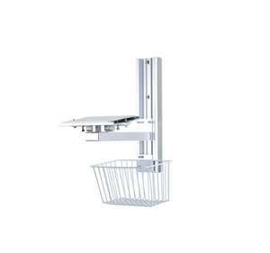 Dinding rumah sakit troli terpasang dinding Monitor pasien pendukung dinding dengan keranjang - Product Image 3