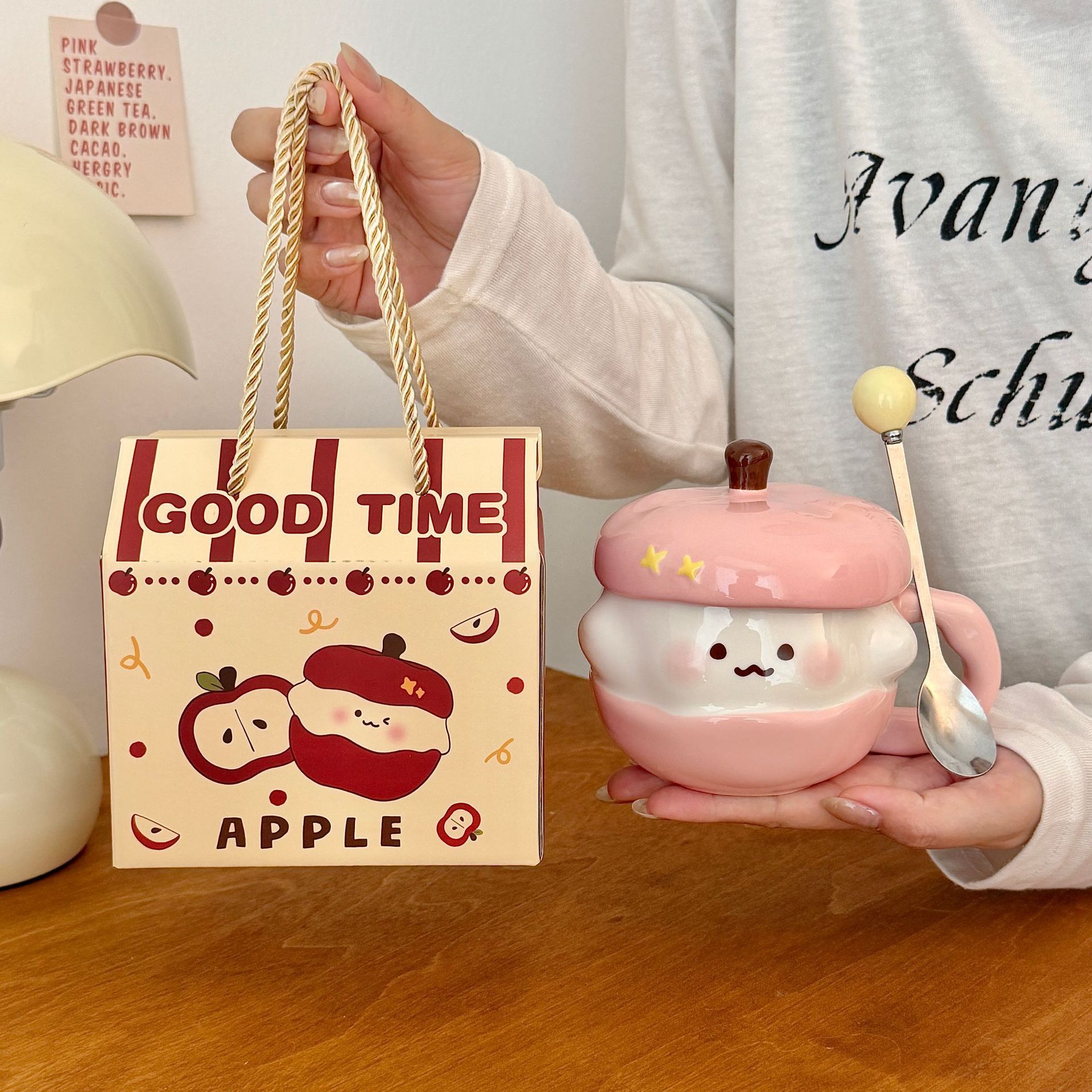 Apple Fairy Cup - Coffret cadeau rose