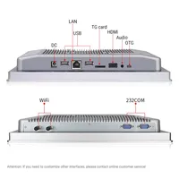 PC industriel à écran tactile capacitif intégré sans ventilateur, cadre ouvert, 7 pouces, IP65, compatible Android, Linux, Windows OS