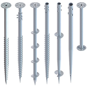 מכירת מפעל של כלונסאות פלדה ספירליות לקרקע עבור מבנה תושבת פאנלים סולאריים - Product Image 1