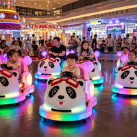 Mobil Bumper Listrik Panda Kids 12V Bertenaga Baterai, Kendaraan Hewan untuk Anak-Anak, Grosir Taman Hiburan
