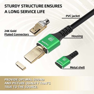 Bán Buôn Mới Nhất 48Gbps 60Hz Cabo Cho HDMI 8K Cho Màn Hình Máy Chiếu Máy Tính Xách Tay TV PS4 PVC Áo Khoác Cho <span class=keywords><strong>DVD</strong></span> Người Chơi - Product Image 3