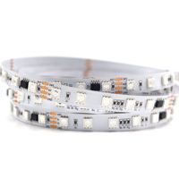 Tira de Luces LED RGB/GRBW Direccionables por USB, 12V/24V, Flexible, IP67 Impermeable, Programable, ArtNet/Control por Voz, Regulable
