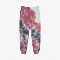 Jogging en molleton tie-dye pour femmes HuaYi GRS & BSCI |   Pantalon de pyjama en mélange doux de polycoton pour l'automne, l'hiver et le printemps