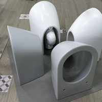 WC suspendu avec réservoir encastré et abattant à fermeture douce intégré pour la maison - cuvette de toilette avec fonction tornade