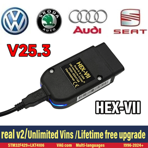Mới nhất Hex VII v25.3 stm32f429 chip không giới hạn vins Hex V2 USB trực tuyến cập nhật công cụ Chẩn đoán <span class=keywords><strong>VAG</strong></span> vcds cho VW Audi Skoda ghế - Product Image 2