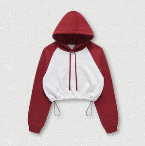 เสื้อฮู้ดสำหรับผู้หญิงผ้าคอตตอน13% โพลีเอสเตอร์หนา360ก. แต่งปักลายได้ตามต้องการ - Product Image 4