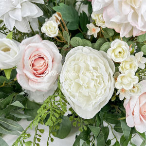 Arreglo de Flores Artificiales de Otoño para Pasillo de Boda, Decoración de Fondo para Camino de Novios, Realista y de Lujo - Product Image 4