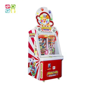 Crazy Clown Balls Pusher Ticket Redemption Arcade Machine For Entertainment Center