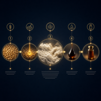 Extrait Double de Champignons Dorés Liquides, Concentré de Polysaccharides du Corps Fruité, Qualité Alimentaire, Vente en Gros