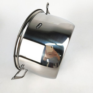 Facile à nettoyer Miroir Polissage en acier inoxydable batterie de Cuisine 20/22/<span class=keywords><strong>24</strong></span>/26 <span class=keywords><strong>cm</strong></span> soupe et <span class=keywords><strong>marmite</strong></span> - Product Image 5