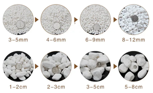 KMGSTONE Pierres naturelles décoratives, grands <span class=keywords><strong>galets</strong></span> de rivière, marbre blanc moderne, durable, garantie 5 ans+, <span class=keywords><strong>pour</strong></span> jardins et aménagements paysagers - Product Image 3