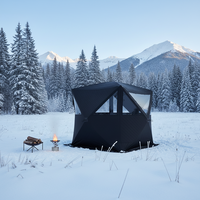 Tente de sauna vapeur portable Warmfire, une chambre, tissu Oxford, imperméable >3000 mm, pour 6 personnes, cube pop-up, ouverture rapide automatique