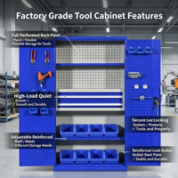 Armoire et boîte à outils en métal robuste et épaissi pour le stockage de matériel, spécialement conçues pour l'utilisation en atelier automobile et en usine