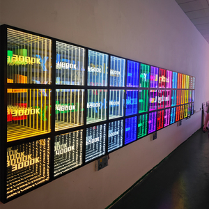 Multy CAMBIO DE Color Infinity <span class=keywords><strong>Abyss</strong></span> espejo LED decoración luminosa caja de luz lámpara de noche 3D caja de luz Digital señalización escenario de baile - Product Image 3