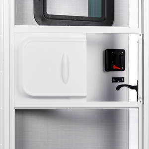 Porte d'entrée carrée/arrondie pour camping-car 32" x 72", porte d'entrée à charnière droite blanc polaire pour camping-cars, <span class=keywords><strong>caravanes</strong></span>, remorques - Product Image 4