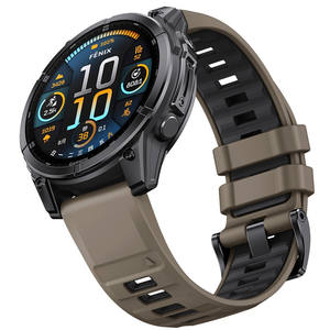 Bracelet de montre en silicone sport 26 mm pour Garmin Fenix E8 47 mm/51 mm/7/7X/6/6X/Epix Pro/<span class=keywords><strong>Enduro</strong></span> <span class=keywords><strong>3</strong></span>, libération rapide, respirant - Product Image 4