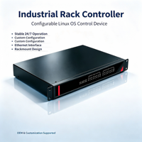 PC embarqué en rack 2,4 GHz Octa-Core, 4 Ethernet Gigabit + 16 COM + AIO/DIO, SATA HDD/SSD, Industriel