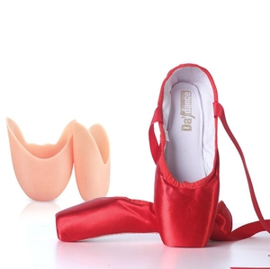 Chaussures de <span class=keywords><strong>ballet</strong></span> plates en satin de haute qualité à lacets <span class=keywords><strong>pour</strong></span> adultes - Product Image 4
