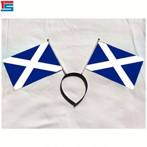 Wholesale 2024 Football Events Headband <b>Flag</b> 14*21cm Polyester for Sport Fans Head Decoration - Product Image 2