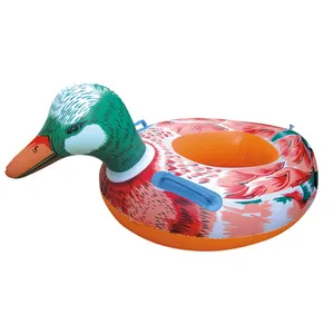 YongRong factory PVC inflatable toy children's Mandarin duck boat swimming ring boat house boat