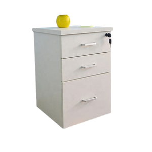 Gỗ hiện đại ba-ngăn kéo ròng rọc Bàn thấp hơn tủ nhà văn phòng máy tính Locker với khóa di chuyển tủ - Product Image 1