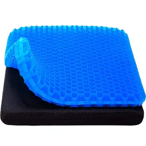 Coussin de siège en gel de glace en nid d'abeille multifonctionnel double couche pour une longue séance en gros en Chine