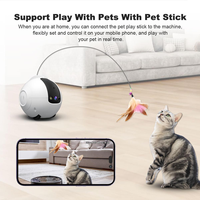 Robot de Compañía para Mascotas con IA, Mobile Guardian, Cámara Interactiva HD de 4MP, Juguete con Batería