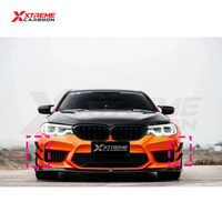 Kit d'amélioration des canards latéraux de pare-chocs avant en fibre de carbone sèche XTREME pour BMW F90 M5 G30 G31 530i 540i M550i 2017-2020