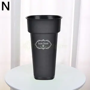 Waking Transport ing Black Durable Große Dosen Kunststoff Flower Wake Bucket