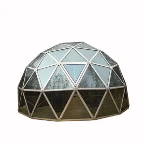 Coody Pvc promocional de lujo portátil de diámetro 5M Glamping evento tienda de cúpula al aire libre 6m cúpula de bola geodéstica carpa de vidrio transparente