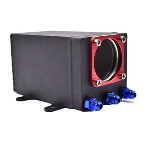 AN6 AN8 AN10 Réservoir d'huile carré en aluminium 60MM pour <span class=keywords><strong>pompe</strong></span> à carburant Racing Fuel Surge Tank - Product Image 1