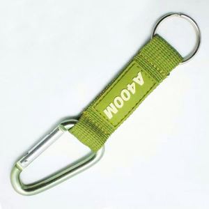European and American Popular Woven Patch Exquisite Webbing <b>Keychain</b> With Black Buckle - Product Image 3