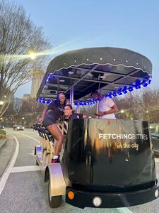 Promotion Customizable Colors Draft Beer Bike <strong>Electric</strong> Mobile Bar <strong>Food</strong> <strong>Truck</strong> Cart for Sale Party <strong>Pedal</strong> Pub - Product Image 6