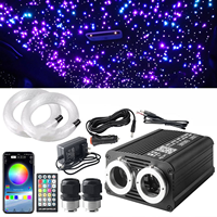 Kit de Iluminación Interior para Techo de Auto con Fibra Óptica Efecto Cielo Estrellado