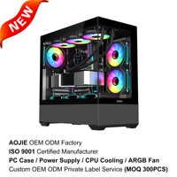 Gabinetes de Computadora ATX MATX ITX al por Mayor, Gabinete Negro para PC SV02, Caja para PC Gaming con Ventilador, Gabinete, Caja