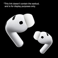 Embout d'oreille intégré pour Airpods Pro 3 avec trou de réduction du bruit, embout de remplacement en silicone souple antidérapant monobloc XXS/XS/S/M/L