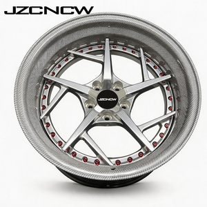ล้อคาร์บอนไฟเบอร์แบบกำหนดเอง JZCNCW 3 ชิ้น พร้อมล้ออะลูมิเนียมอัลลอยด์ฟอร์จ สำหรับ M3 911Gts Huracan EVO Lp600 Gallardo F458 488 F8 SF90 - Product Image 3