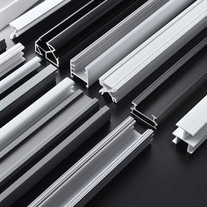 Mở Khuôn Tùy Chỉnh Chất Lượng Cao Nhựa PVC Trượt Rèm Theo Dõi Rèm Đường Ray Trượt Cho Trang Trí Nội Thất - Product Image 2
