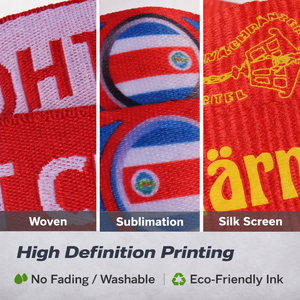 Colorful Printed Heavy Duty Embroidery <strong>Key</strong> Chain Badge Reel Holder Card ID Neck <strong>Strap</strong> Sublimation Lanyards With Logo <strong>Custom</strong> - Product Image 4