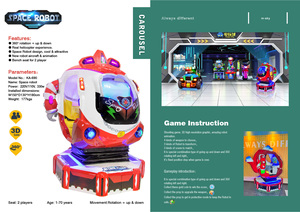 Manège pour enfants CE Robert Kiddie Rides Hélicoptère, équipement d'amusement à monnayeur, jeu d'arcade vidéo en fibre de verre pour intérieur M <span class=keywords><strong>SKY</strong></span> - Product Image 5