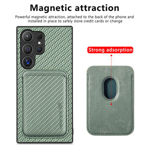 Custodia per Telefono con Portafoglio in Pelle PU Antiurto con Ricarica Magnetica Wireless per <span class=keywords><strong>Samsung</strong></span> S22 S23 S24 A04 A54 A73 A41 - Product Image 3