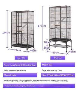 Fabriek Groothandel Gelaagd Ontwerp Corrosiebestendig Multifunctionele Grote Vogelkooi - Product Image 4