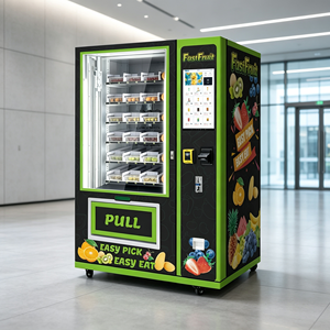 Distributeur automatique de nourriture avec écran tactile de 21,5 pouces, stockage frigorifique, distributeurs automatiques de salades, fruits, desserts, kiosques de vente automatique - Product Image 1