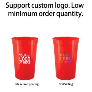 Gobelets en plastique réutilisables personnalisés avec logo pour fêtes, anniversaires, pique-niques, événements sportifs, mariages, stades, cadeaux promotionnels, gobelets à boisson - Product Image 3