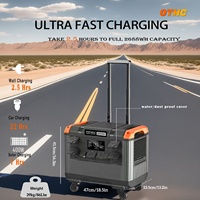OTHC-T30 Centrale Électrique Portable LiFePO4 Grande Capacité Onduleur à Onde Sinusoïdale Pure UPS MPPT Solaire Charge Rapide Type C Écran LED