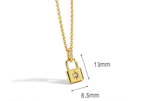 Collar Minimalista con Cierre para Mujer, Chapado en Oro de 18K, Cadena con Colgante, Joyería Elegante para Clavícula, Accesorio de Moda Único y Moderno - Product Image 6