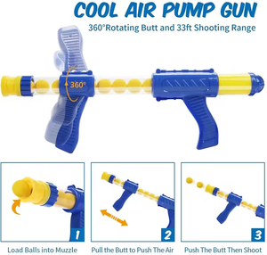 Gioco educativo di tiro al bersaglio di dinosauro <span class=keywords><strong>con</strong></span> pompa ad aria pistola punteggio LCD Record e palle di schiuma di plastica regalo per bambini - Product Image 6