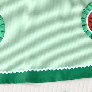 ชุดเดรสลำลองคอปกตุ๊กตาน่ารักสำหรับเด็กผู้หญิงพร้อมลายแตงโม ชุดเดรสแฟชั่นสำหรับเด็กพร้อมกระเป๋าสำหรับเด็กทารก - Product Image 5