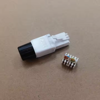 Connecteur RJ45 sans outil Cat6A UTP Enyoo/OEM en plastique 22/23/24 AWG, pièces télécom 8p8c pour câble 8 broches
